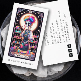 Affärskortet Bold Nagel Tech Tarot Card Visitkort