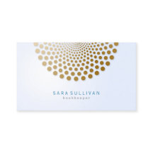 Affärskortet Bookkeeper Circle Dots Motif