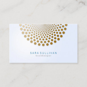 Affärskortet Bookkeeper Circle Dots Motif Visitkort