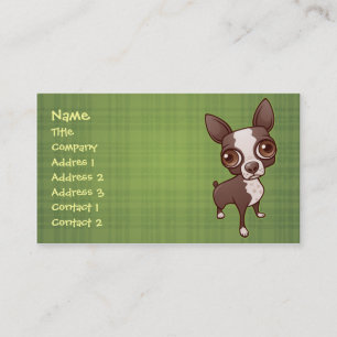 Affärskortet Boston Terrier Visitkort