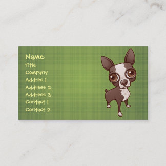 Affärskortet Boston Terrier Visitkort