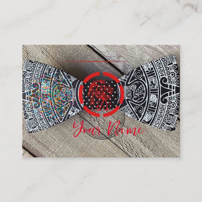 Affärskortet Bow Tie Visitkort (Framsida)