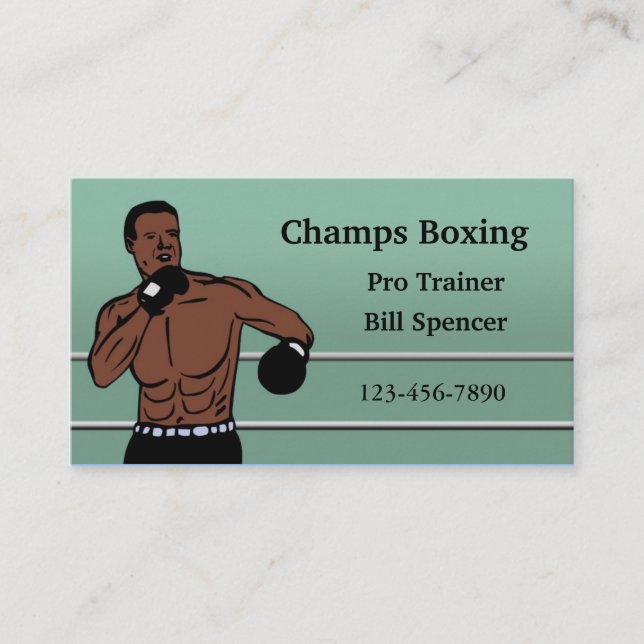 Affärskortet Boxing Visitkort (Framsida)