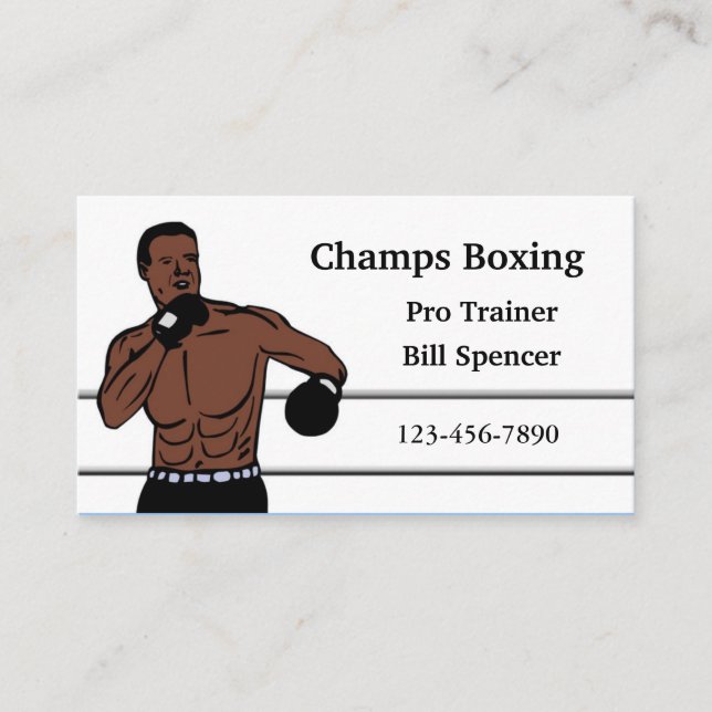 Affärskortet Boxing Visitkort (Framsida)