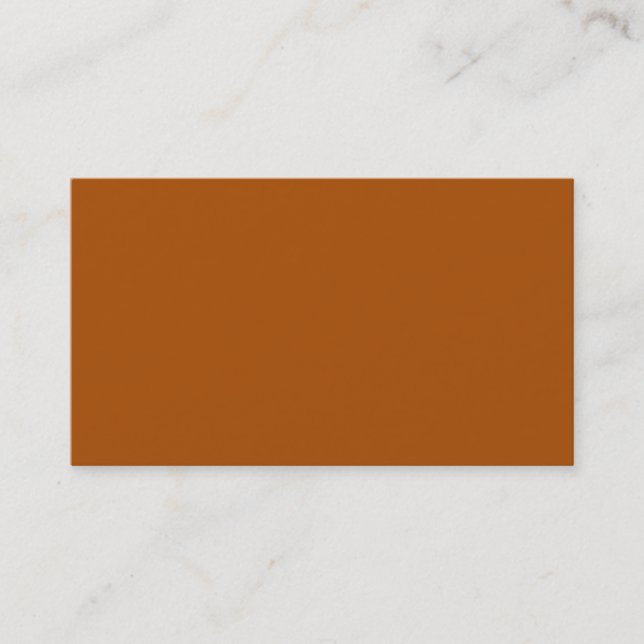 Affärskortet Bränd Orange Visitkort (Framsida)