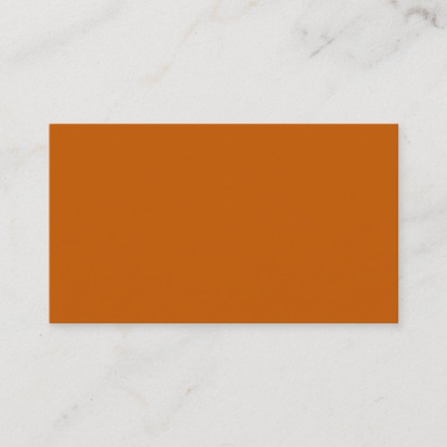 Affärskortet Bränd Orange Visitkort (Framsida)