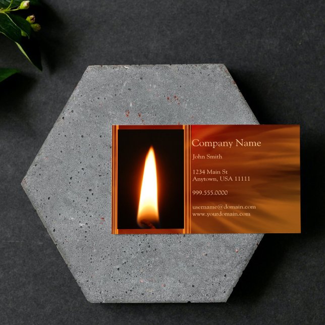 Affärskortet Bränning av flamma Visitkort (Burning Flame Business Card)