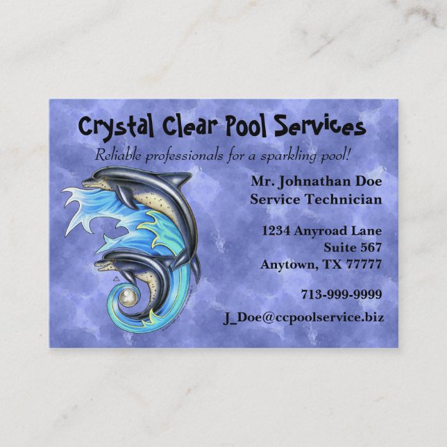 Affärskortet Breeze & Brine Knubbig Visitkort (Framsida)