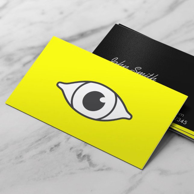 Affärskortet Bright Öga Optometrist & Öga Care Visitkort (Skapare uppladdad)