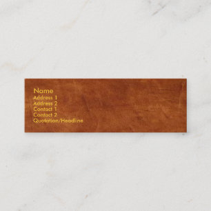 Affärskortet Brown Leather Mini Visitkort