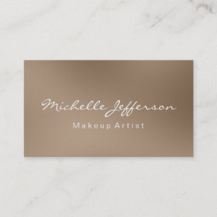 Affärskortet Browny Makeup Artist Script Visitkort