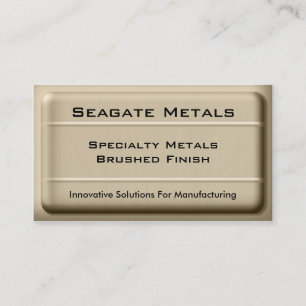 Affärskortet Brushed Metall Visitkort