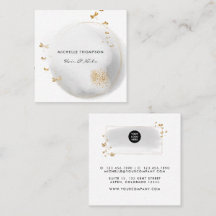 Affärskortet Brushstrokes Doodle Square