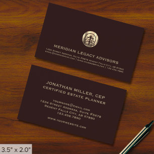 Affärskortet Burgundy Professionell Luxury Logotyp Visitkort