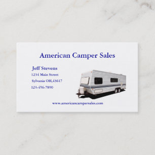 Affärskortet Camper Sales Visitkort