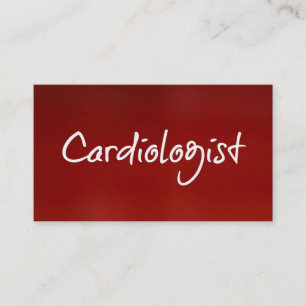 Affärskortet Cardiolog Red Visitkort