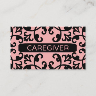 Affärskortet Caregiver Damask Visitkort