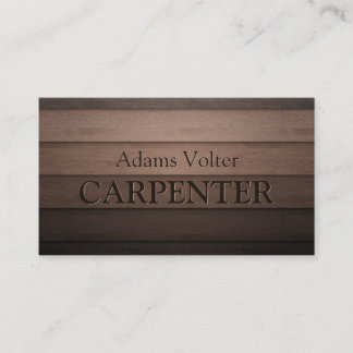 Affärskortet Carpenter Carpentry Woodwork Service Visitkort