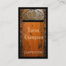 Affärskortet Carpenter Woodwork