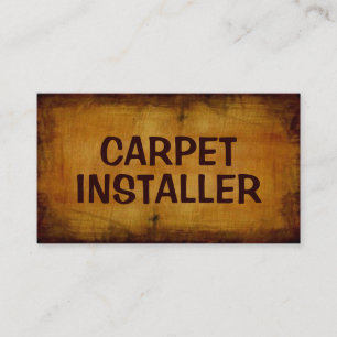 Affärskortet Carpet Installer Antique Visitkort