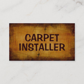 Affärskortet Carpet Installer Antique Visitkort