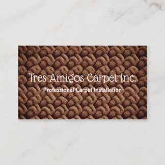 Affärskortet Carpet Installer Visitkort