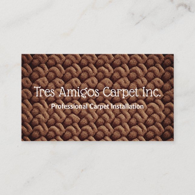 Affärskortet Carpet Installer Visitkort (Framsida)