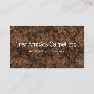 Affärskortet Carpet Installer Visitkort
