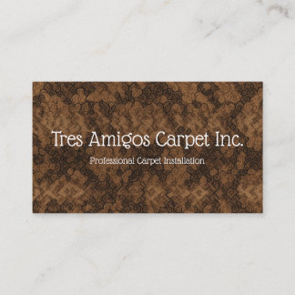 Affärskortet Carpet Installer Visitkort