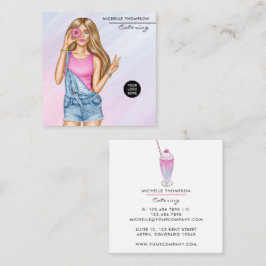 Affärskortet Catering av livsmedel Fyrkantigt Visitkort