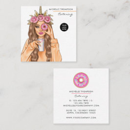 Affärskortet Catering av livsmedel Fyrkantigt Visitkort