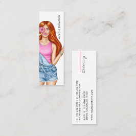 Affärskortet Catering av livsmedel Mini Visitkort