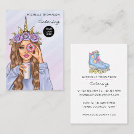 Affärskortet Catering av livsmedel Visitkort