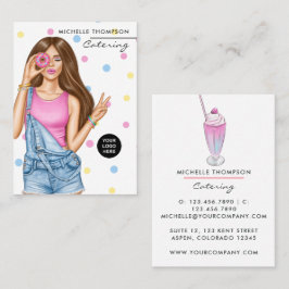 Affärskortet Catering av livsmedel Visitkort