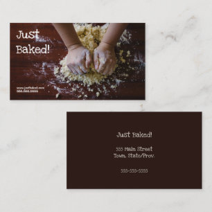 Affärskortet catering Baker Professionell Visitkort
