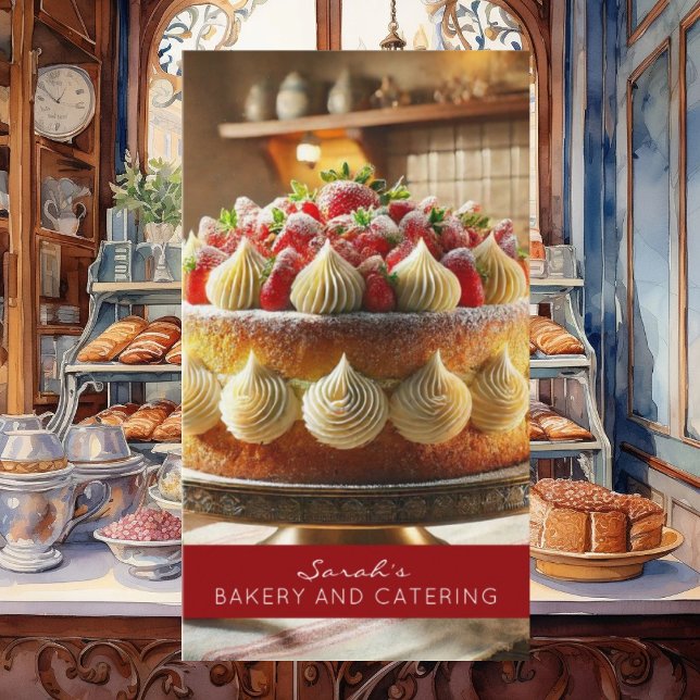 Affärskortet Catering i bakery Visitkort (Skapare uppladdad)