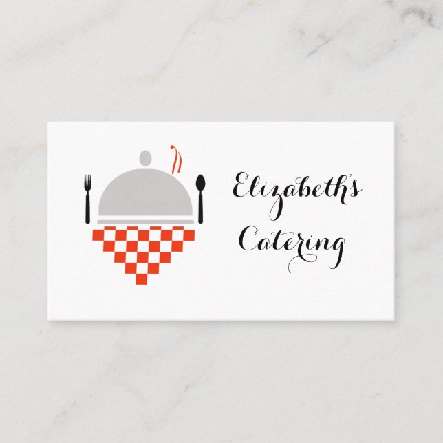 Affärskortet catering visitkort (Framsida)