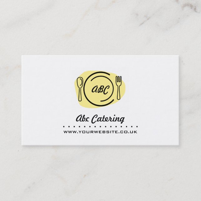 Affärskortet catering visitkort (Framsida)