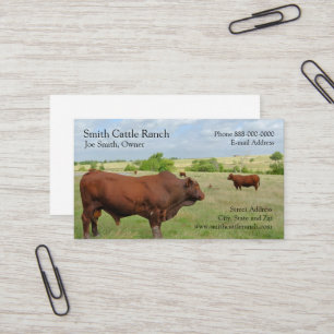 Affärskortet Cattle Dairy Farmer Visitkort
