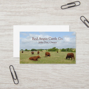 Affärskortet Cattle Dairy Farmer Visitkort