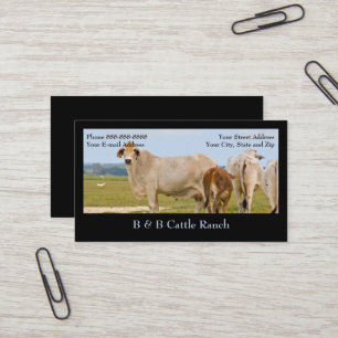 Affärskortet Cattle Farm Ranch Visitkort