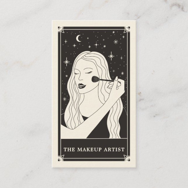 Affärskortet Celestial Makeup Artist Visitkort (Framsida)