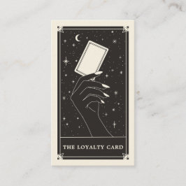 Affärskortet Celestial Tarot boho Loyalty Visitkort
