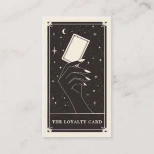 Affärskortet Celestial Tarot boho Loyalty Visitkort