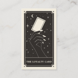 Affärskortet Celestial Tarot boho Loyalty Visitkort