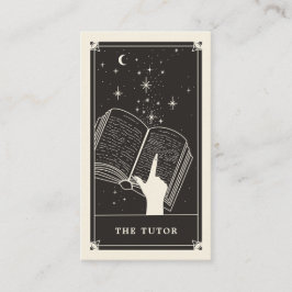 Affärskortet Celestial Tarot Tutor Visitkort