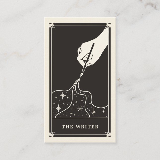 Affärskortet Celestial Tarot Writer Visitkort (Framsida)