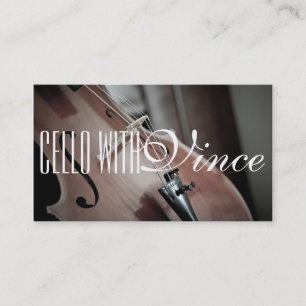Affärskortet Cello Instructor Music Studio Visitkort