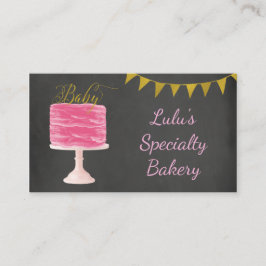 Affärskortet Chalkboard Bakery med kummel Visitkort