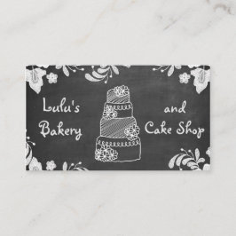 Affärskortet Chalkboard Bakery Visitkort